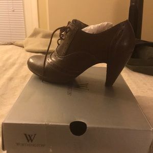 Worthington Ankle Heels- Cognac size 9
